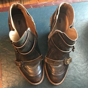 Super cute distressed booties. Size 7.